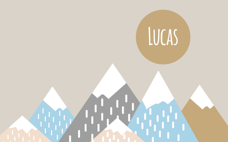 Customizable Mountainscape custom vinyl rug - TenStickers