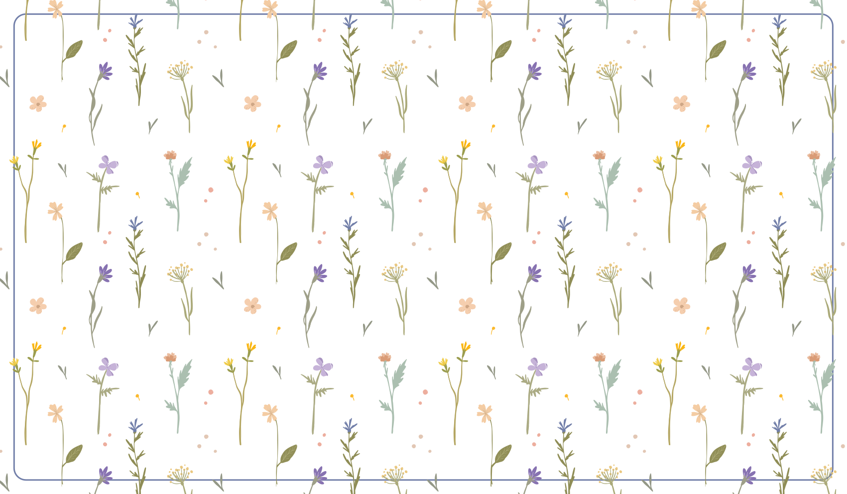 Small spring twigs Small spring branches nature rug - TenStickers