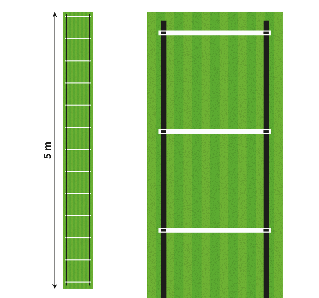 speed training Ladder  5 meters teenage bedroom rug - TenStickers