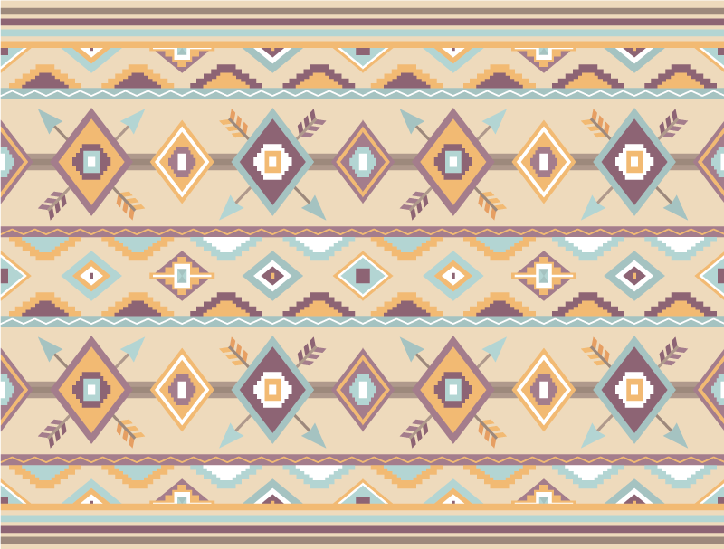 Ethnic berber beige vinyl rug - TenStickers