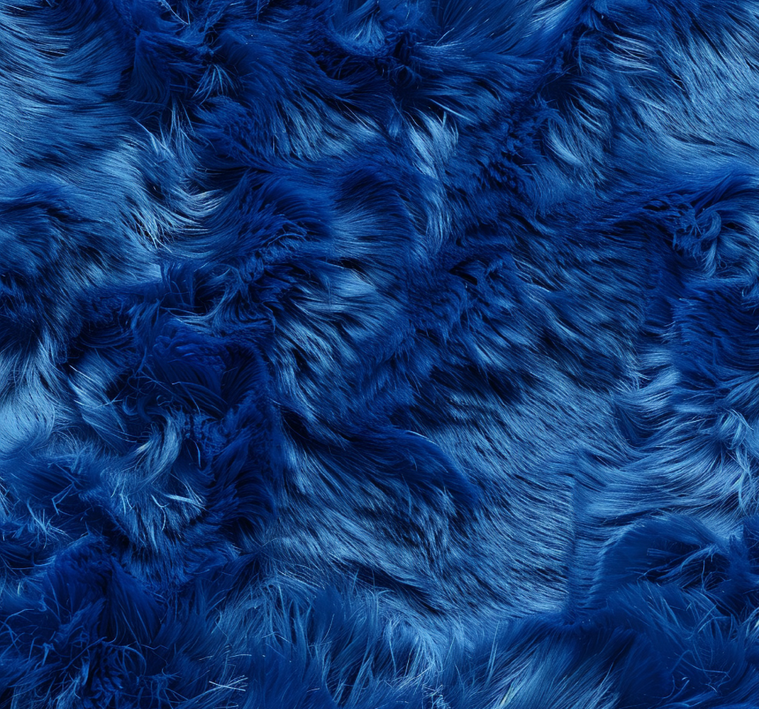 Wool shades  blue vinyl rug - TenStickers