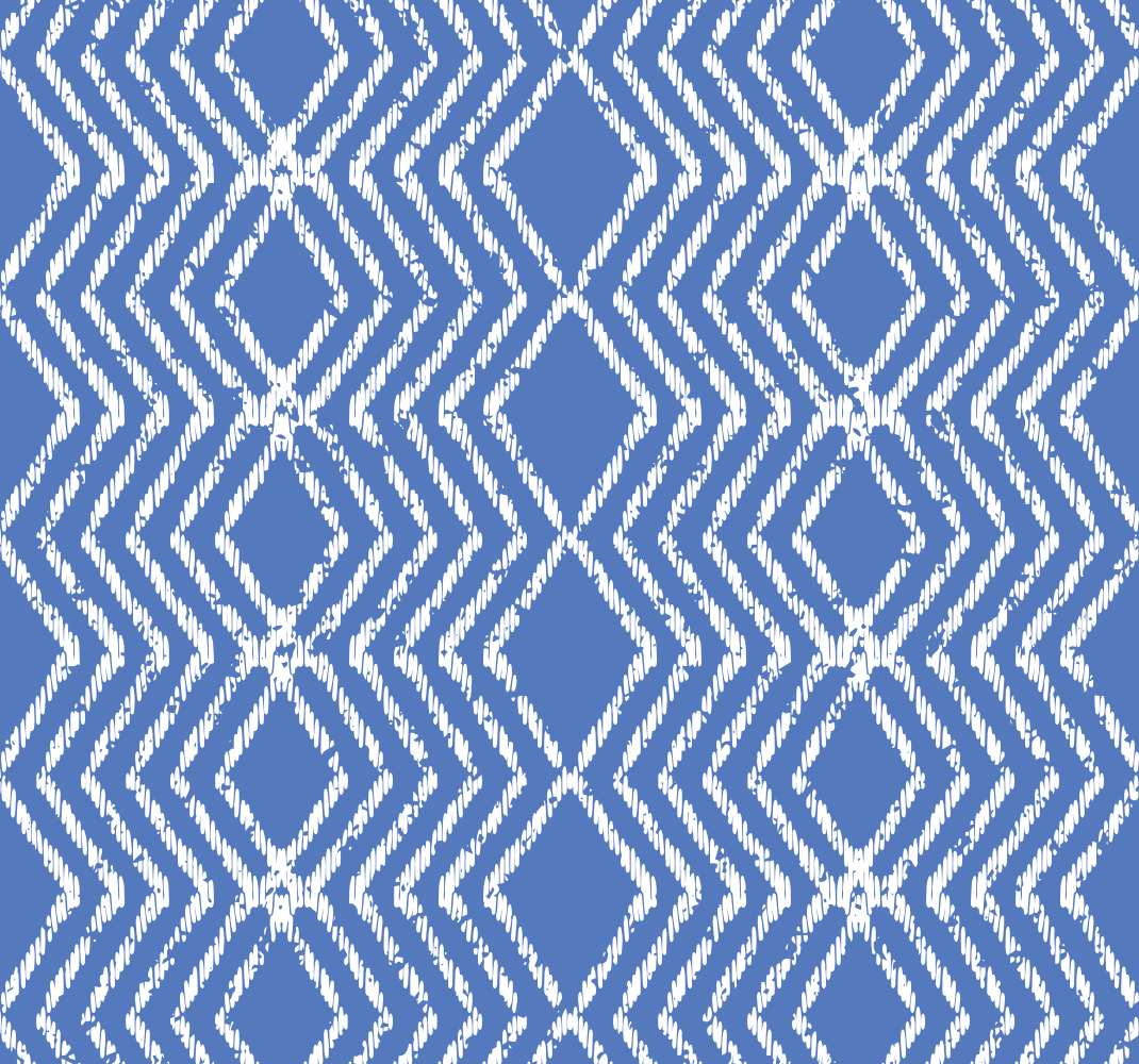 Zig Zag pattern blue vinyl rug - TenStickers