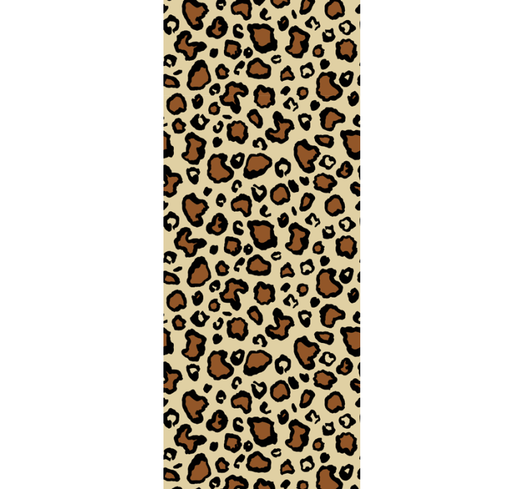 Typical motif leopard print wallpaper - TenStickers