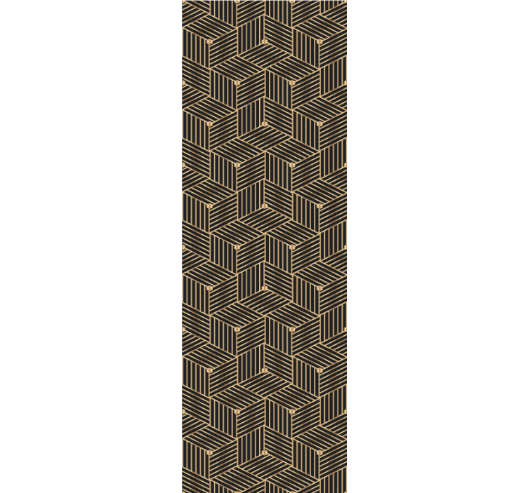 Layered Pattern Design wallpaper geometric - TenStickers