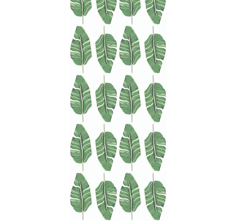 Leafy Green Elegance leaves wallpaper - TenStickers