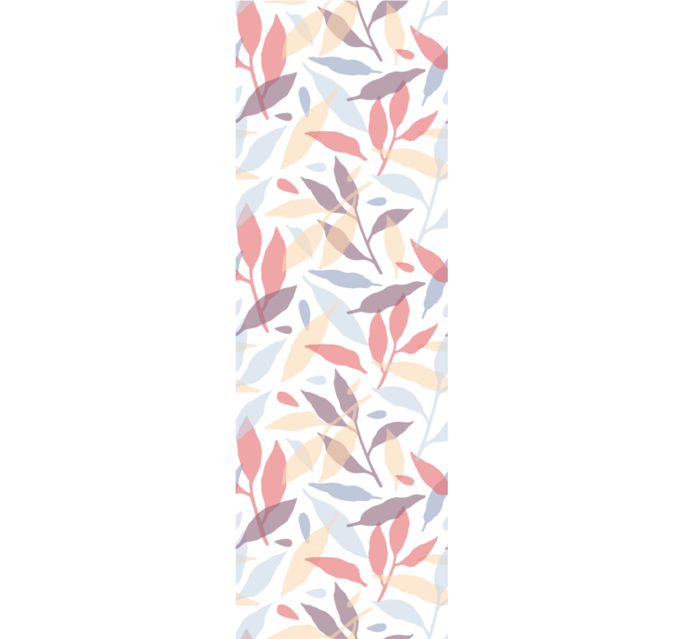 Sheer foliage pattern leaves wallpaper - TenStickers