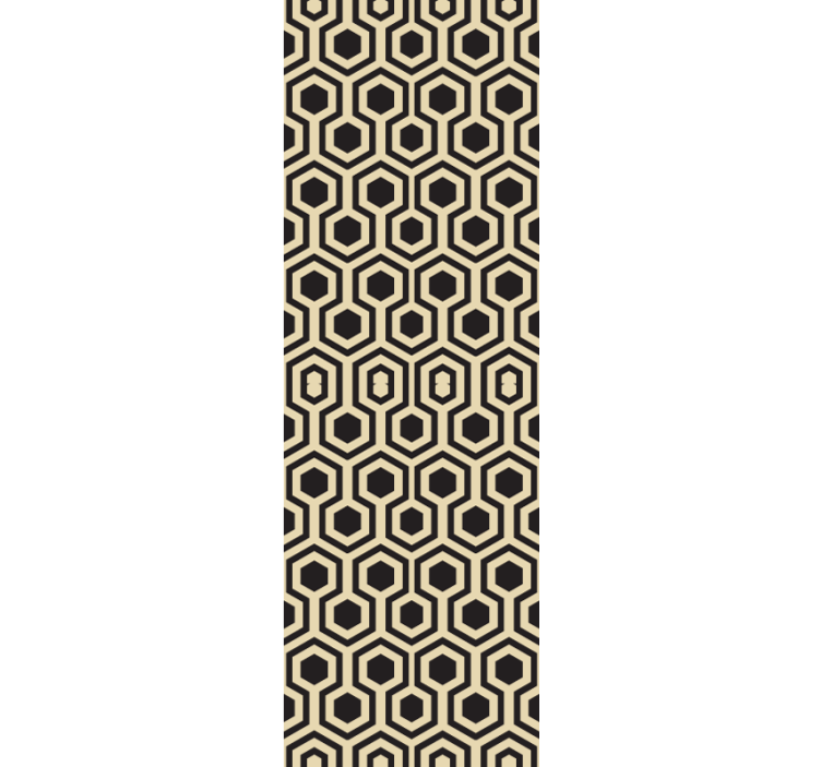 Honeycomb Hexagon Pattern wallpaper geometric - TenStickers