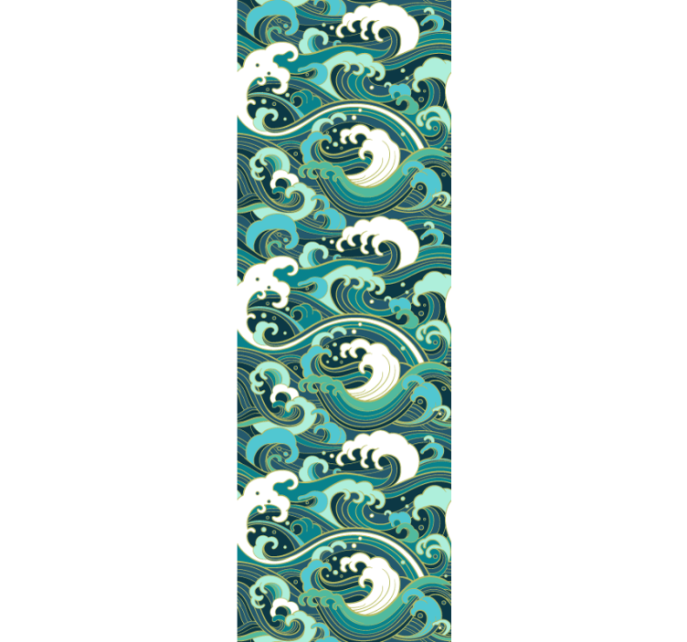 Elegant Ocean Waves nature wallpaper - TenStickers