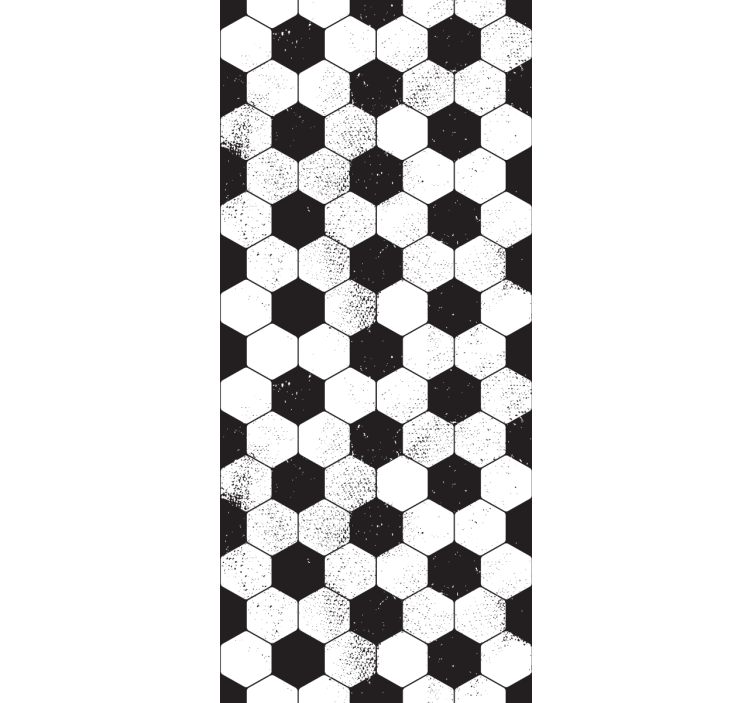 Hexagonal Shapes wallpaper geometric - TenStickers