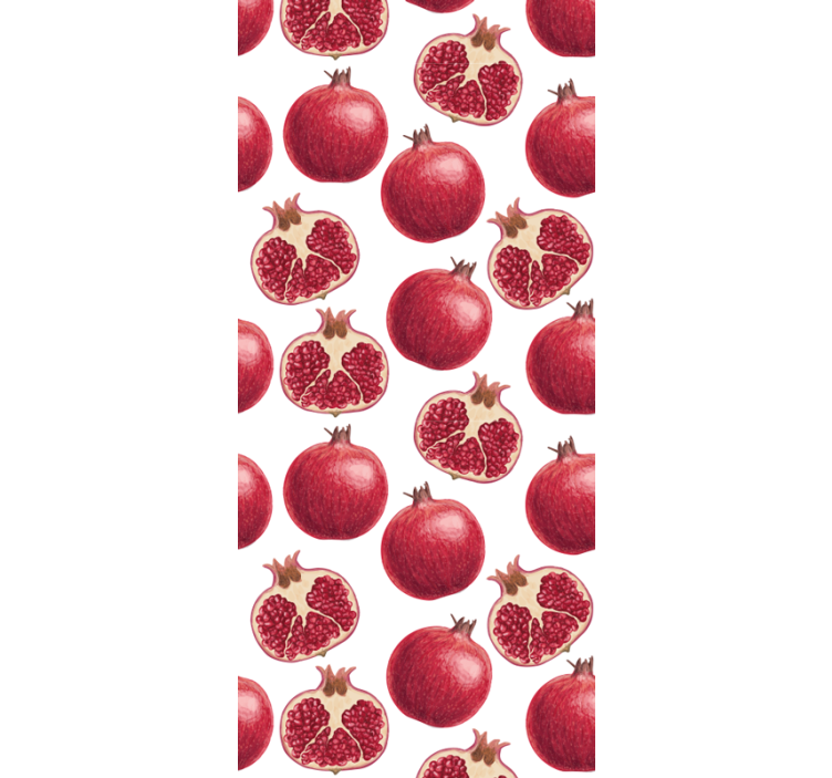 Pomegranate bounty kitchen wallpaper - TenStickers