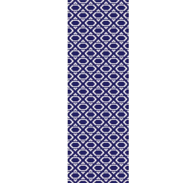 Geometric hexagonal shapes wallpaper for dining area - TenStickers