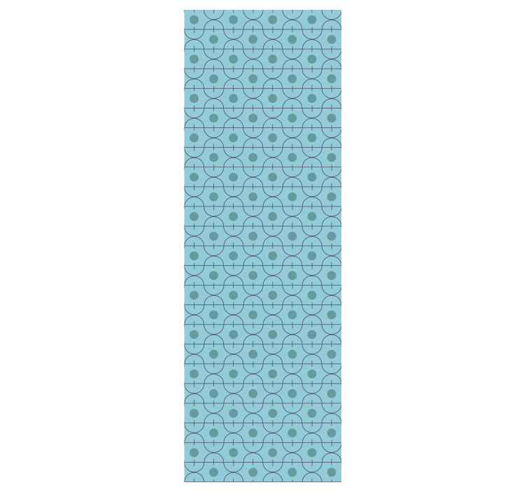 Blue wallpaper with geometric blue shapes - TenStickers