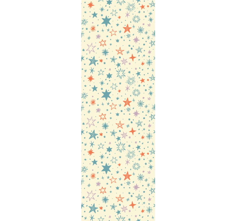 Colorful Star Decorations nursery room wallpaper - TenStickers