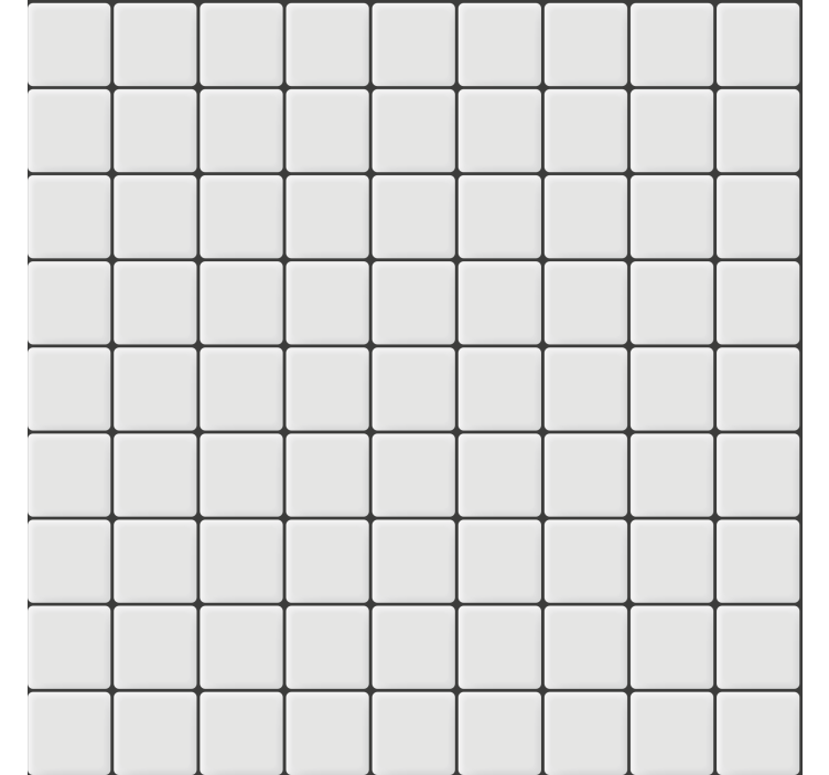 Living area wallpaper white square tiles - TenStickers