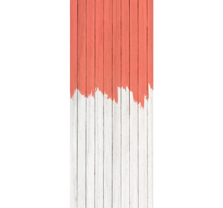 Wood effect wallpaper living coral design - TenStickers