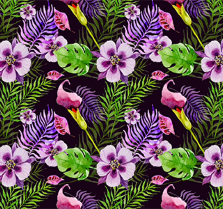 Ornamental wallpaper jungle flora by ikea - TenStickers