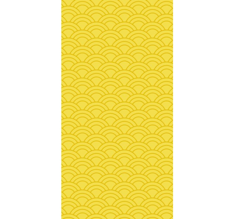 Ornamental wallpaper graceful wave design - TenStickers