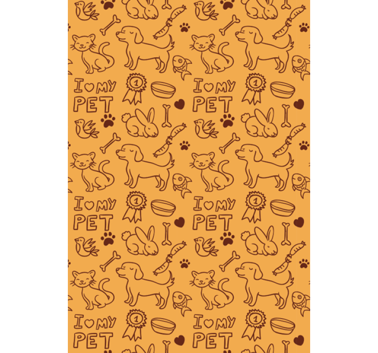 Animals wallpaper my pets - TenStickers