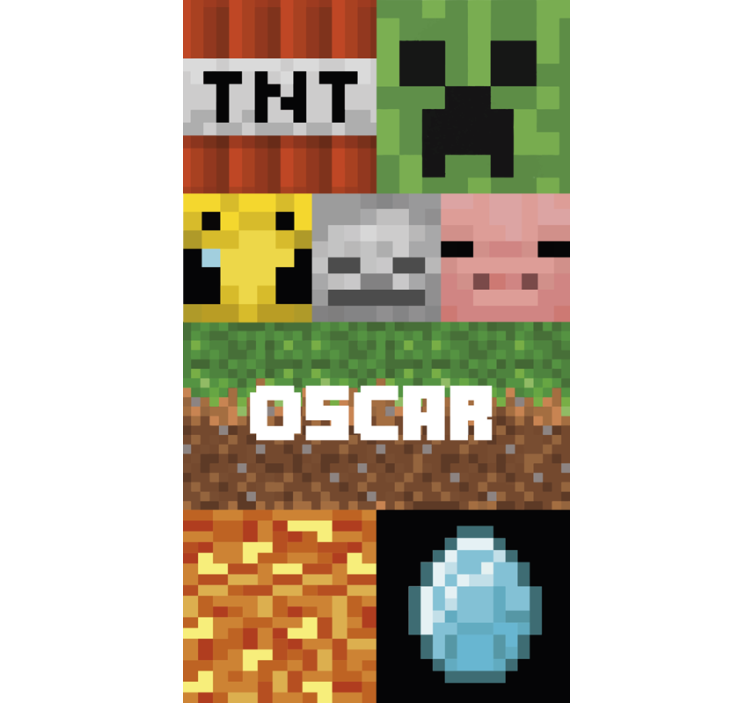 Textured wallpaper with gaming geometric pattern - TenStickers