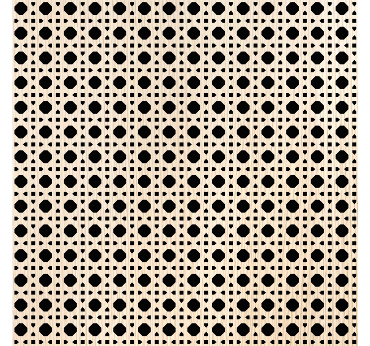 Textured wallpaper in light brown caning - TenStickers