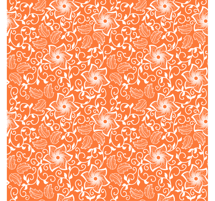 Wall paper in bedroom floral motif design - TenStickers