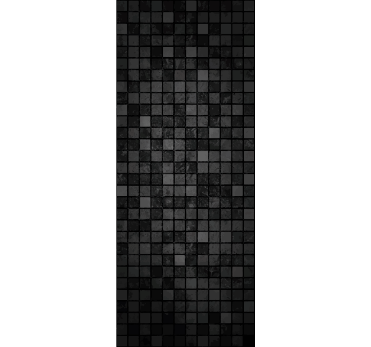 Wallpaper office black squares design - TenStickers