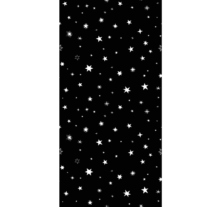 Wallpaper office black and white star patterns - TenStickers