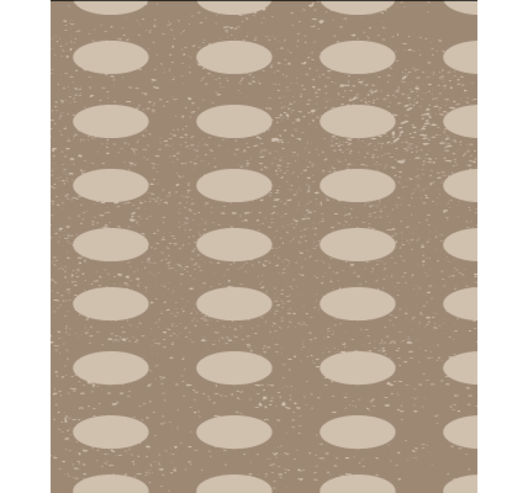 Wallpaper for dining area geometric brown circle pattern - TenStickers