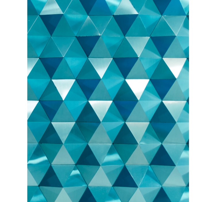 Wallpaper geometric triangular tiling design - TenStickers