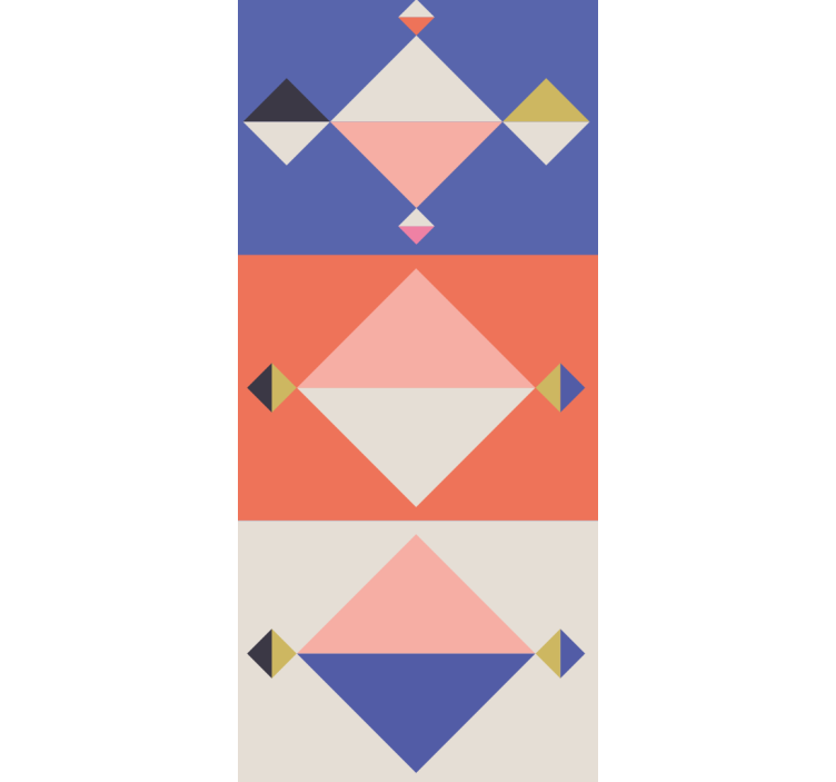 Wallpaper geometric abstract modern shapes - TenStickers