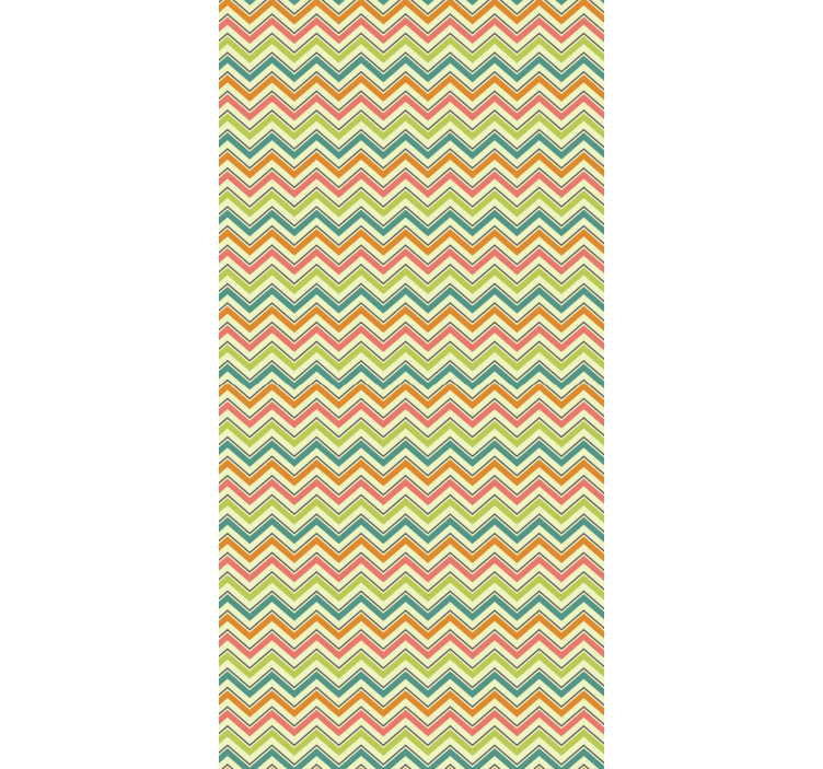 Wallpaper geometric chevron zigzag pattern - TenStickers