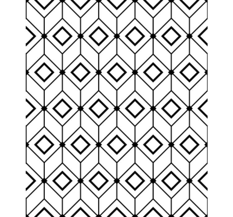 Wallpaper geometric with modern diamond shapes - TenStickers