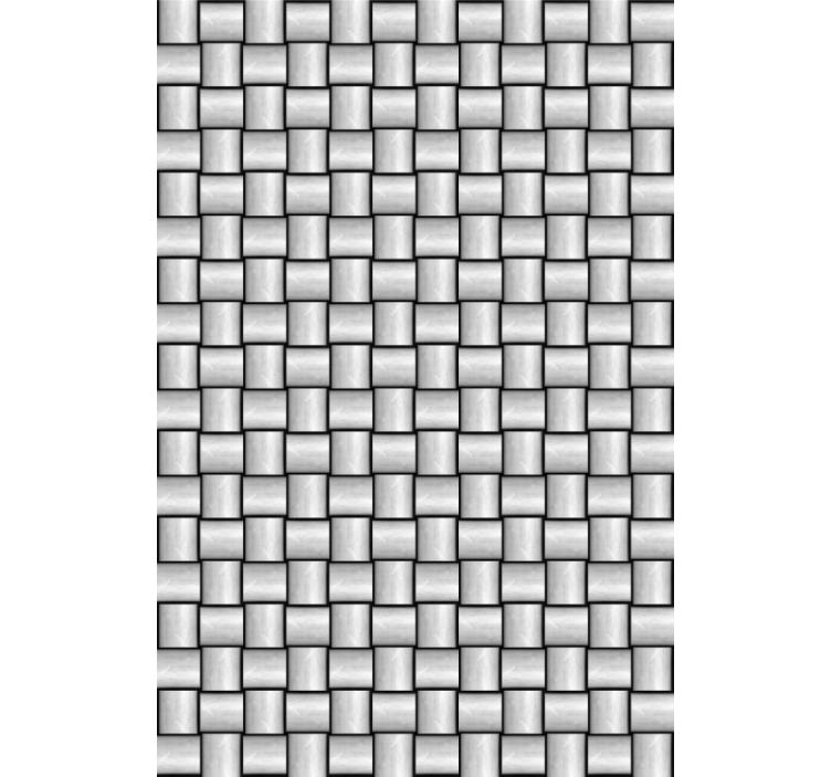 Marble effect wallpaper with grey squares motif - TenStickers