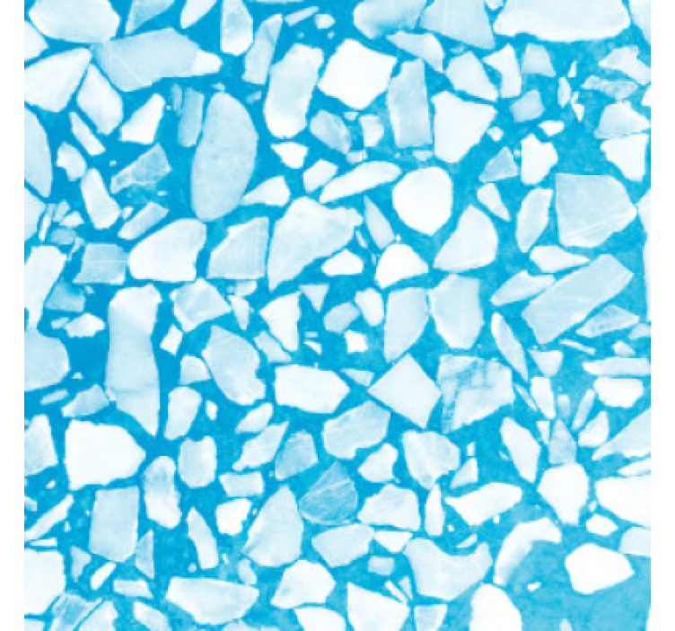 Stone effect wallpaper chill azure mosaic - TenStickers