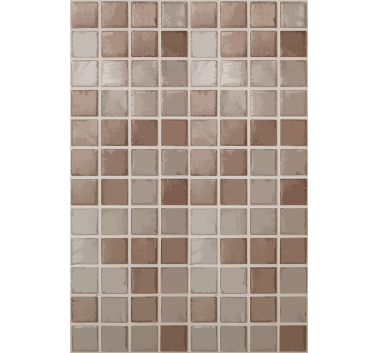 Tile effect wallpaper ceramic square design - TenStickers