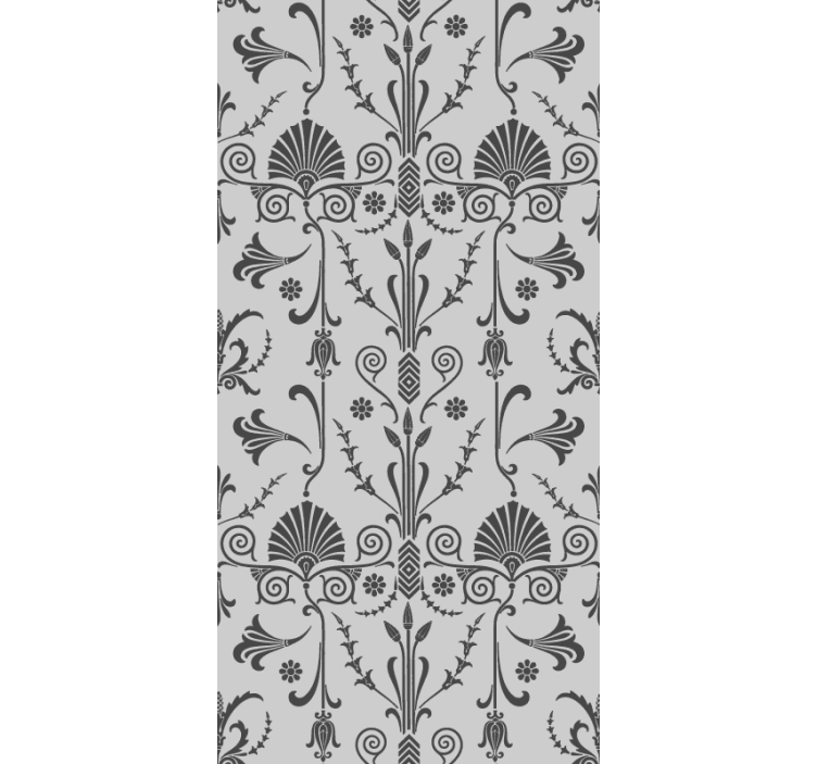 Hallway wallpaper graceful botanical designs - TenStickers