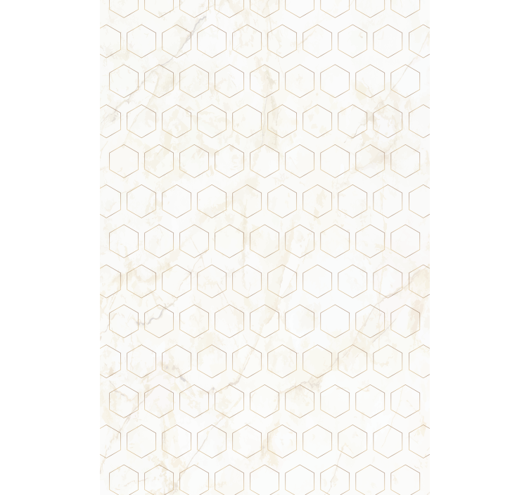 Textured wallpaper geometric hexagonal design - TenStickers