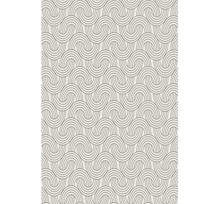 Textured wallpaper with intricate wave patterns - TenStickers