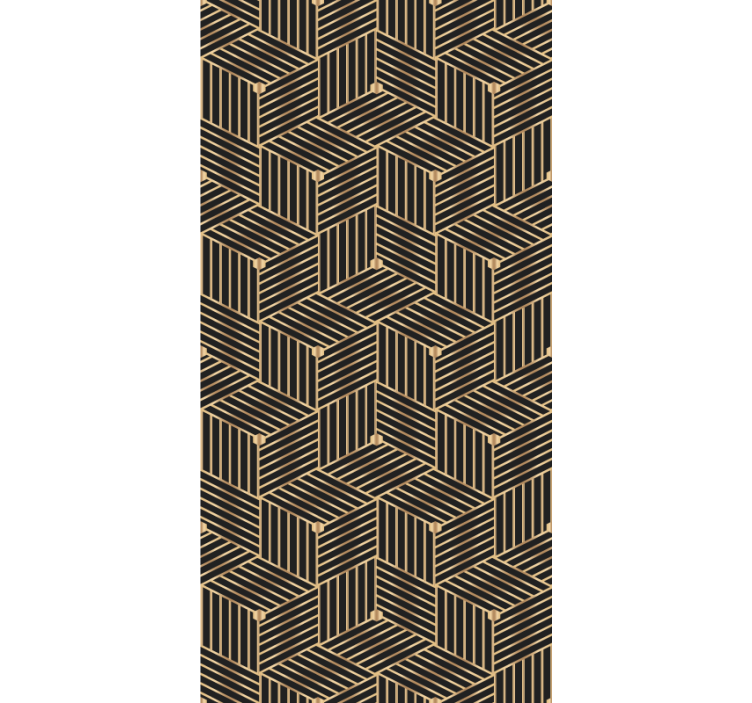 Textured wallpaper with geometric linear design - TenStickers