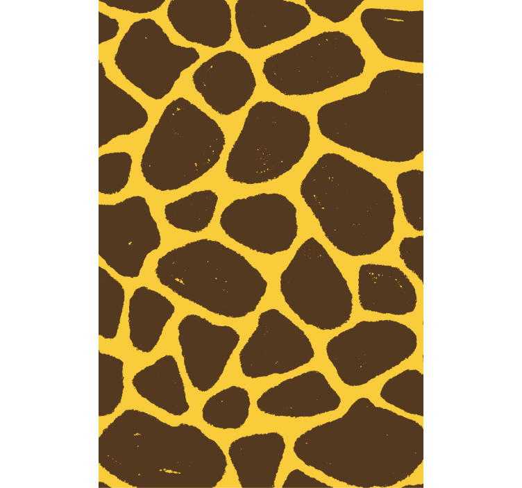 Living area wallpaper giraffe pattern - TenStickers