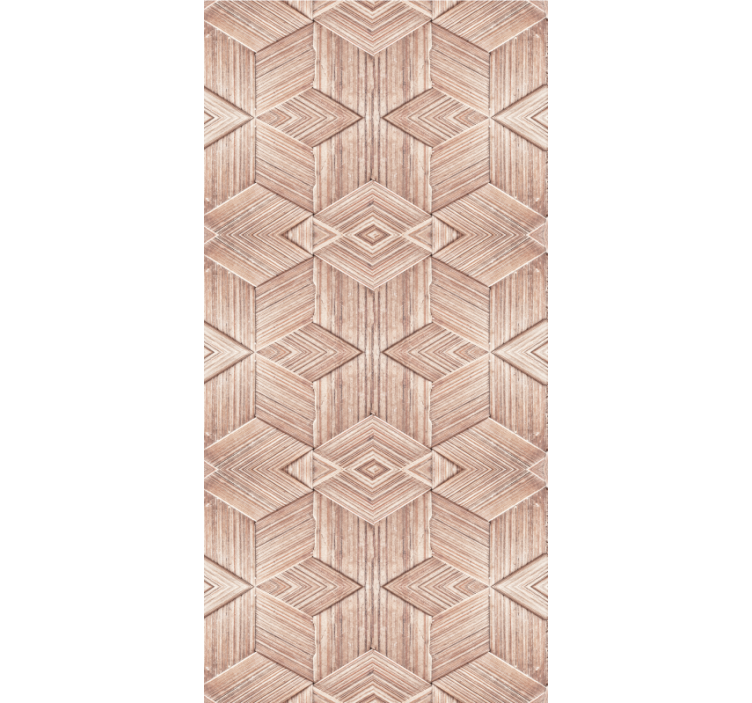 Living area wallpaper light wood texture effect - TenStickers