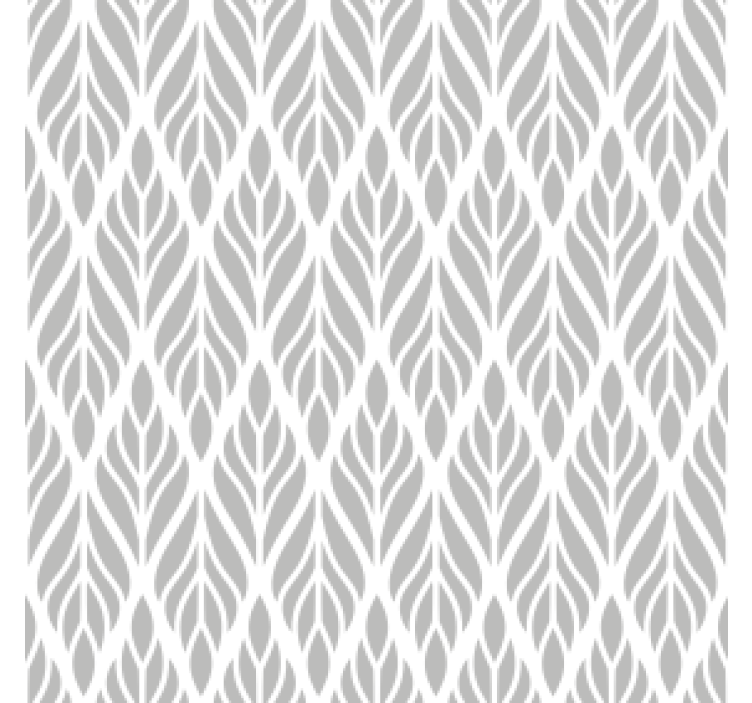 Retro wallpaper ethnic floral grey design - TenStickers