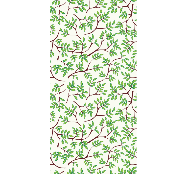 Wallpaper of a tree with thin branches pattern - TenStickers
