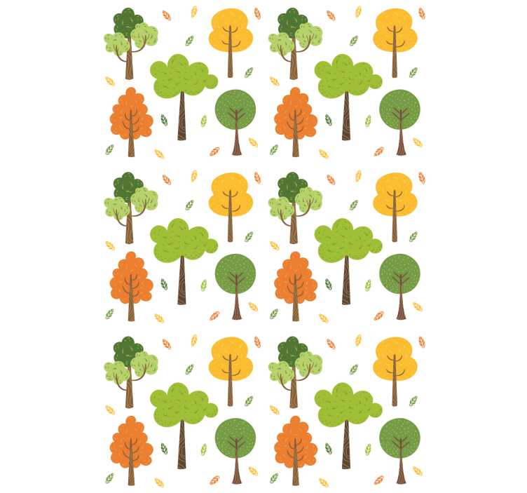 Wallpaper of a tree in vibrant colors - TenStickers