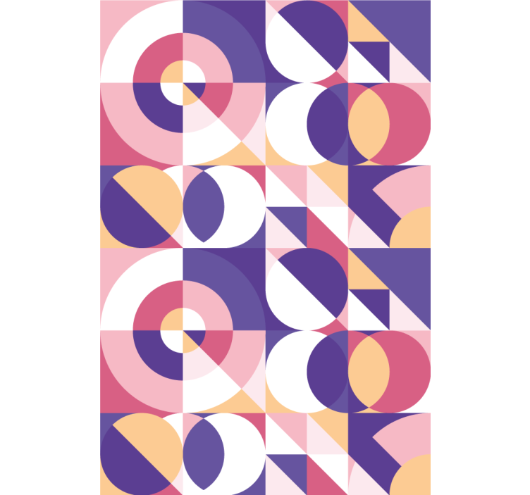 Contemporary wallpaper featuring abstract geometric art - TenStickers