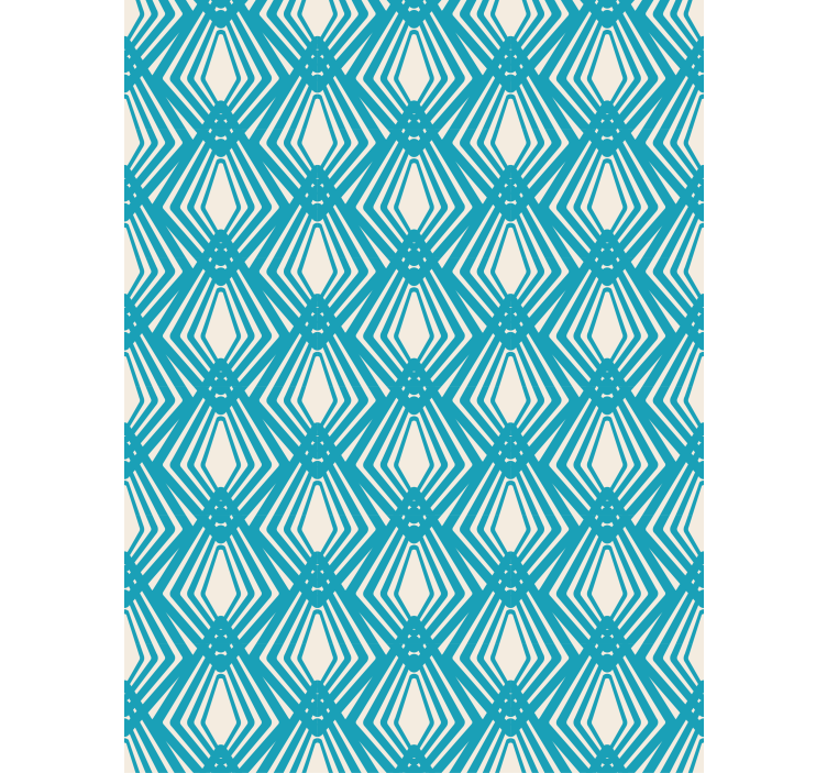 Contemporary wallpaper blue abstract minimalist design - TenStickers
