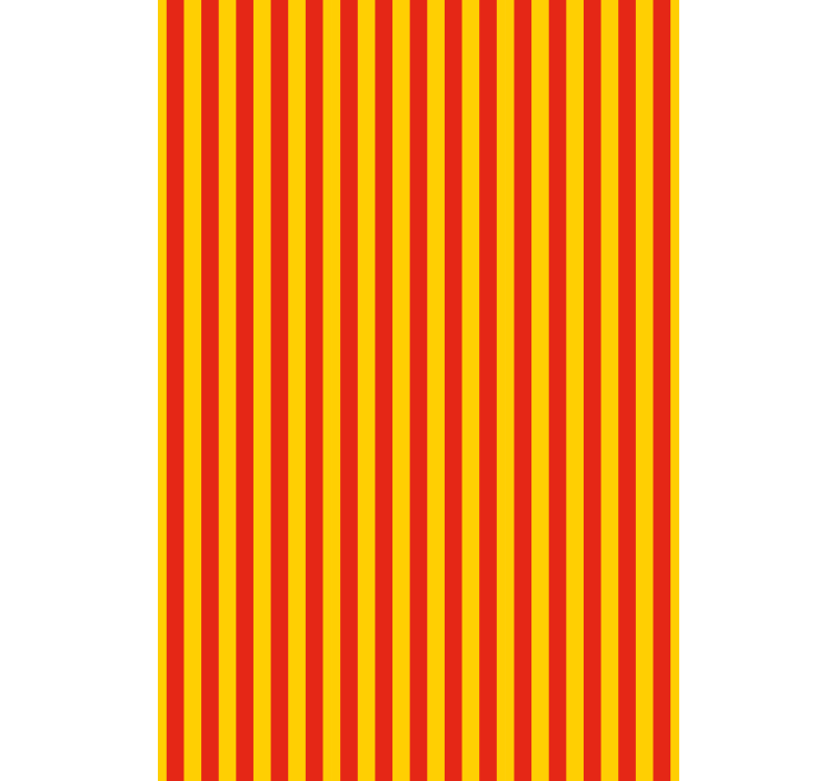Contemporary wallpaper in yellow and red stripes - TenStickers