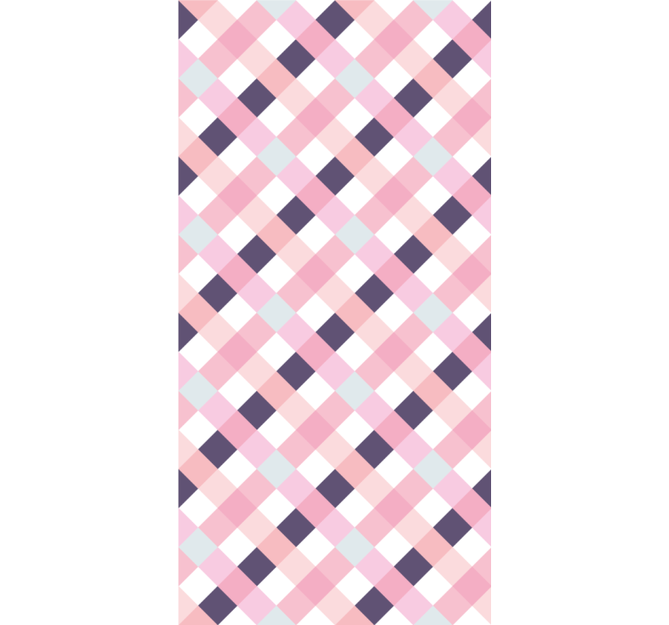 Contemporary wallpaper in diamond pattern harmony - TenStickers