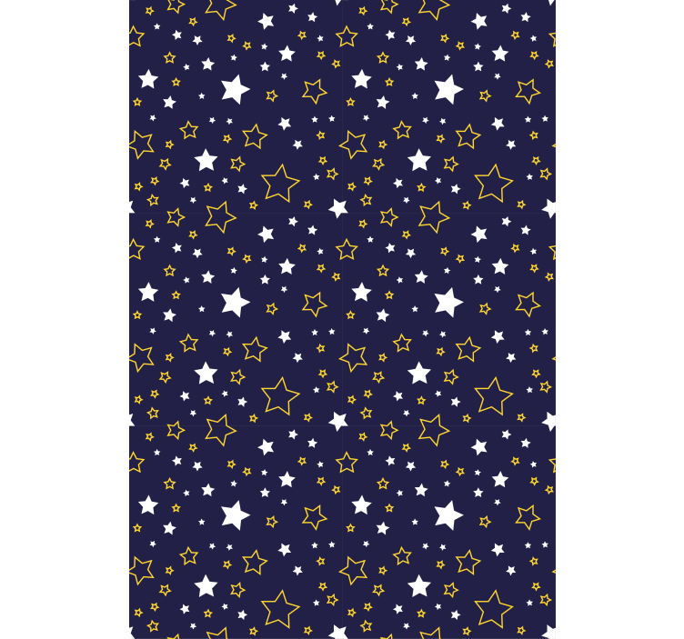 Wallpaper childrens room starry night design - TenStickers