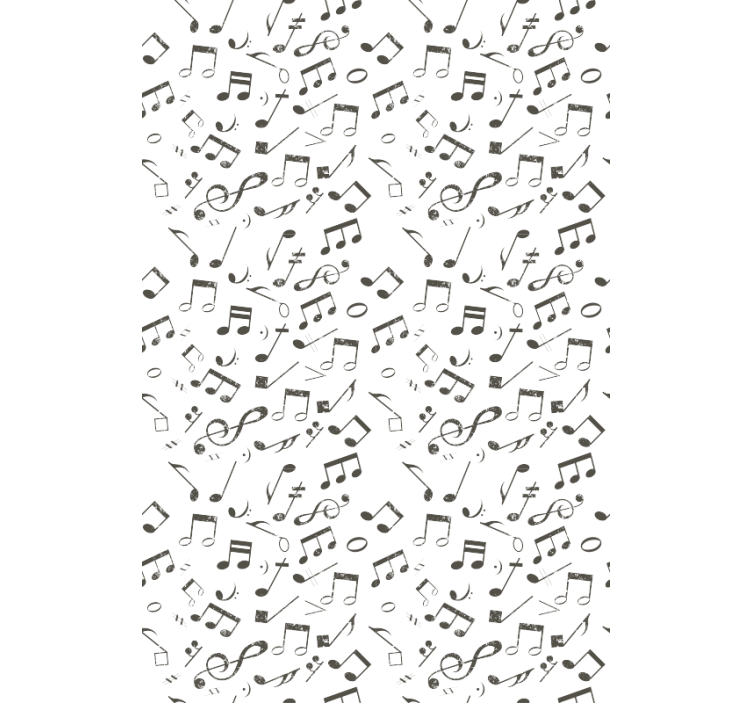 Wallpaper childrens room musical notes waterfall - TenStickers